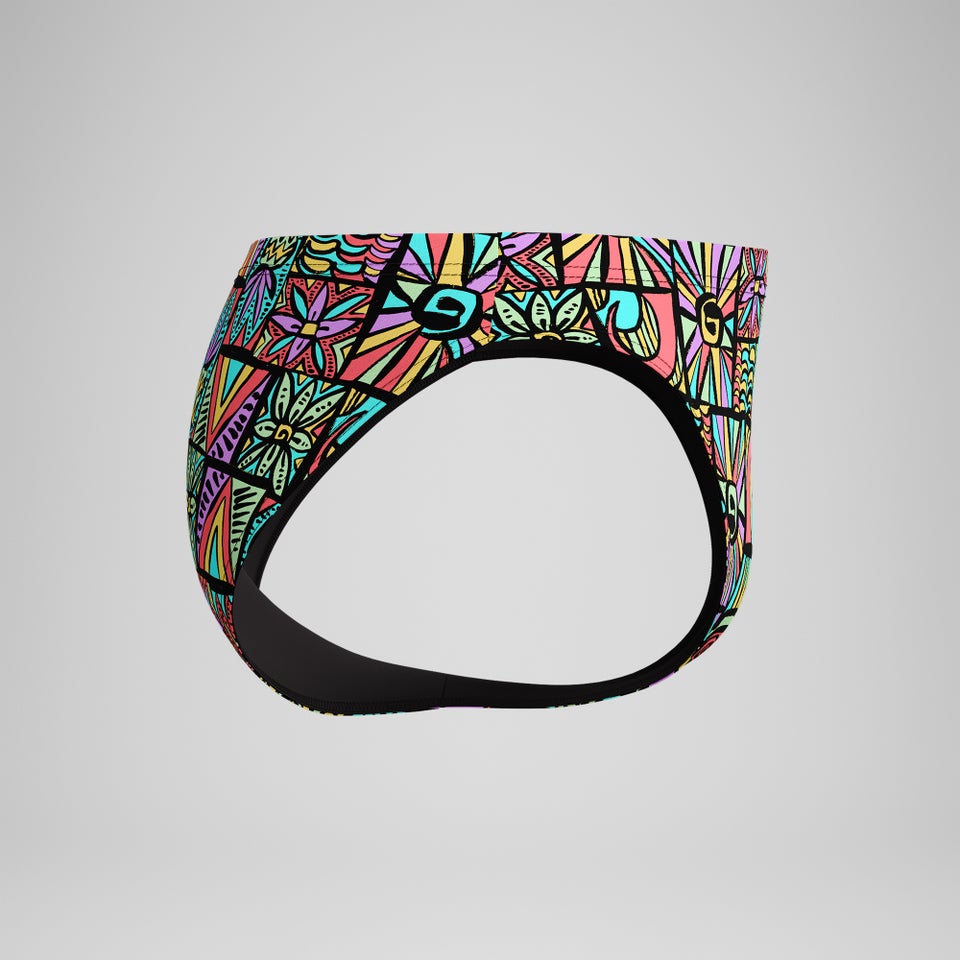 Beachstar Badehose 5 cm Schwarz/Orange für Herren