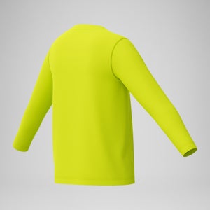 Maillot dermoprotecteur manches longues à motif graphique pour garçons, jaune