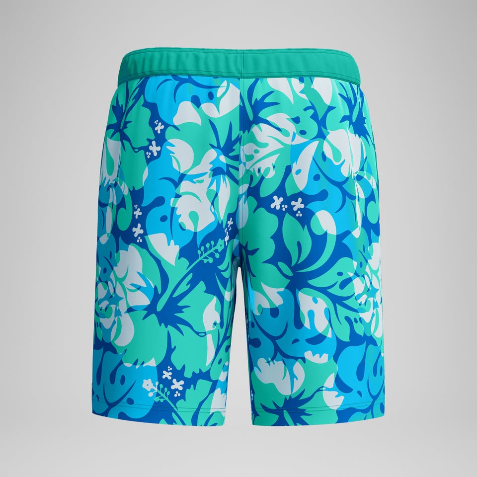 Men's Printed 20'' Bondi Swim Shorts Turquoise/Blue