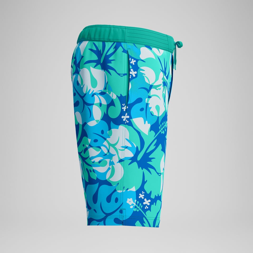 Men's Printed 20'' Bondi Swim Shorts Turquoise/Blue
