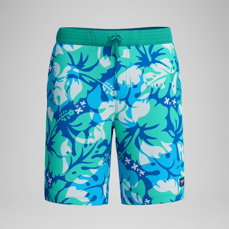 Men's Printed 20'' Bondi Swim Shorts Turquoise/Blue