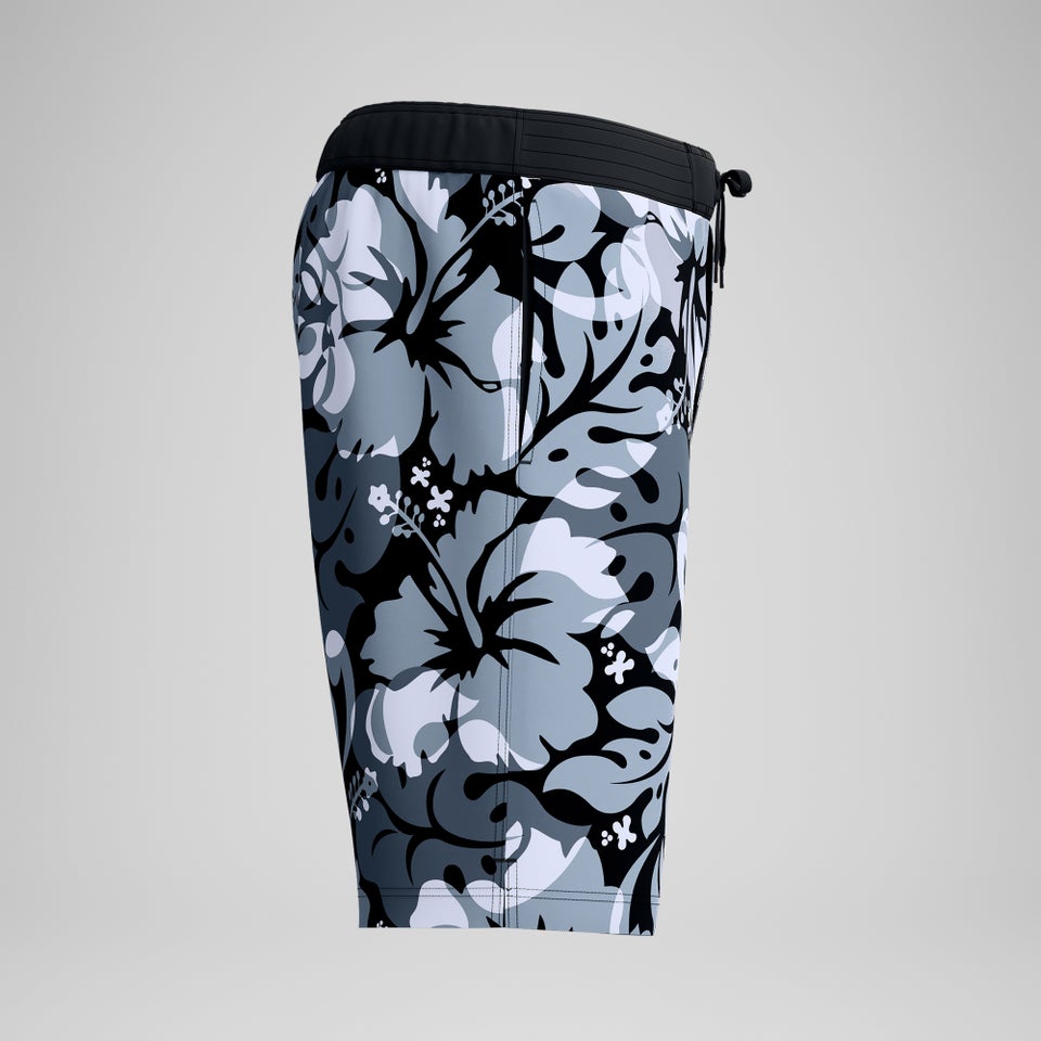 Men's Print Bondi Boardshort 20" Black/Gray