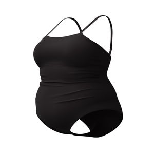 SPEEDO PLUS SOLID SHIRRED 1 PC BLACK
