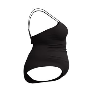 SPEEDO PLUS SOLID SHIRRED 1 PC BLACK