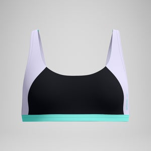 FLU3NTE Convertible-Bikinioberteil in Colourblock-Optik Schwarz für Damen