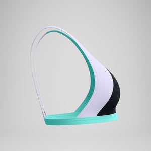 FLU3NTE Convertible-Bikinioberteil in Colourblock-Optik Schwarz für Damen