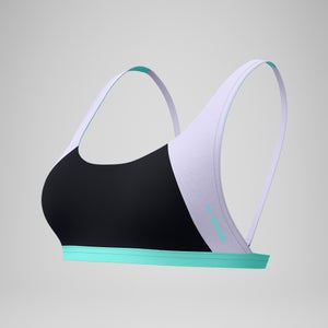 FLU3NTE Convertible-Bikinioberteil in Colourblock-Optik Schwarz für Damen