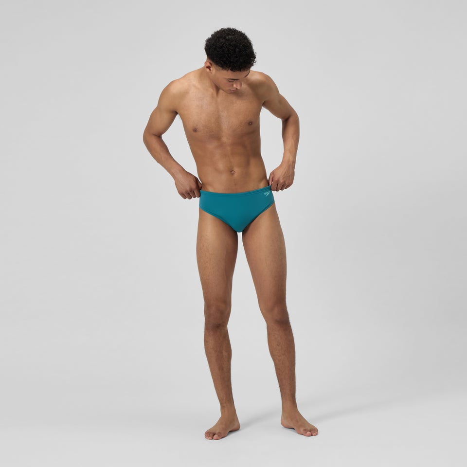 Men's Solid One Brief Blue