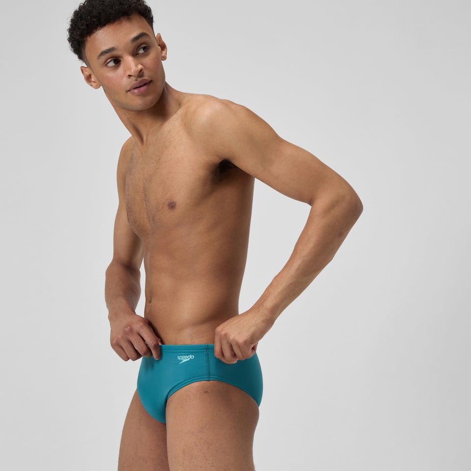 Men's Solid One Brief Blue