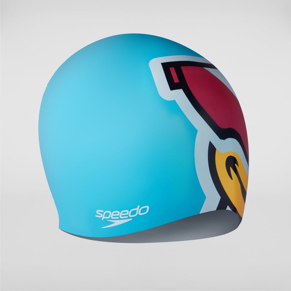 Kids Learn to Swim Penguin Printed Cap Blue