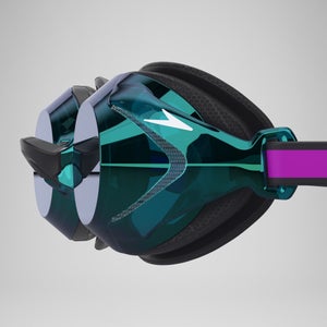 Lunettes de natation Junior Miroir Vanquisher 3.0 Violet/Émeraude