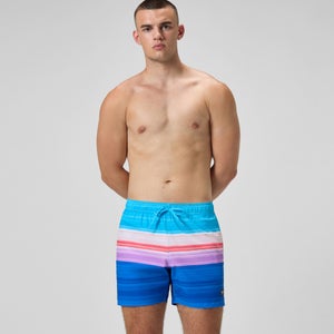 Men's Print Edge Redondo Volley 16" Swim Trunks Blue/Pink - S