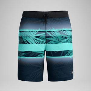 Men's Print Bondi Boardshort 20" Black/Blue