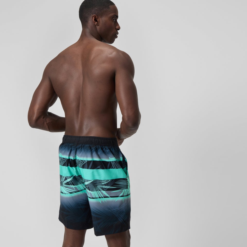 Men's Print Bondi Boardshort 20" Black/Blue