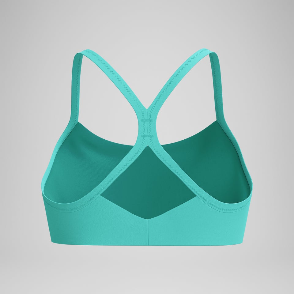 Haut de bikini Femme Solid Racerback turquoise