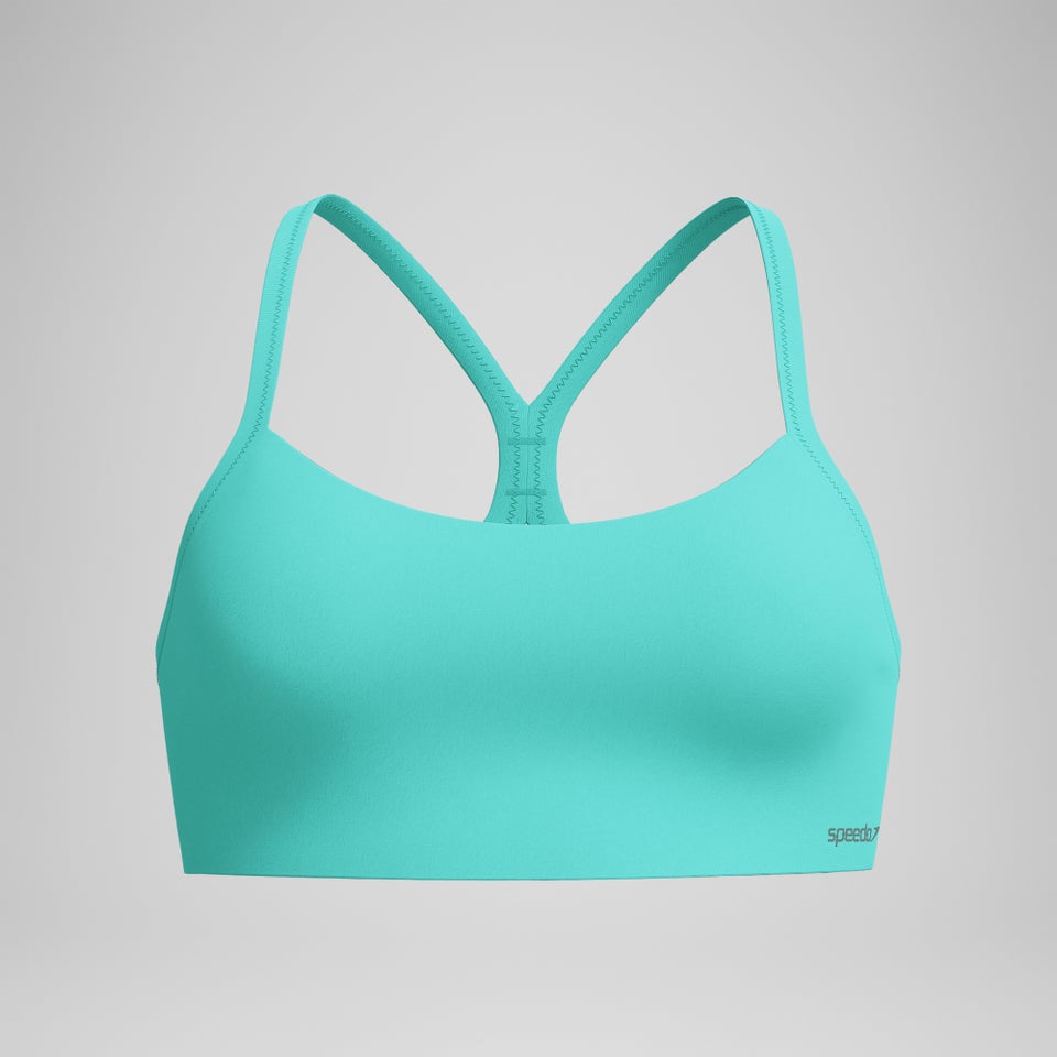 Haut de bikini Femme Solid Racerback turquoise