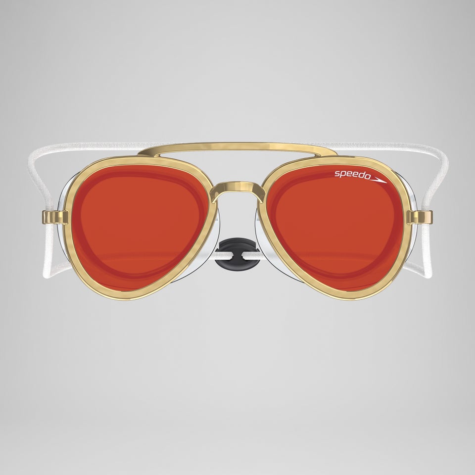 Adult Sunny G Mariner Mirror Goggles Red/Gold