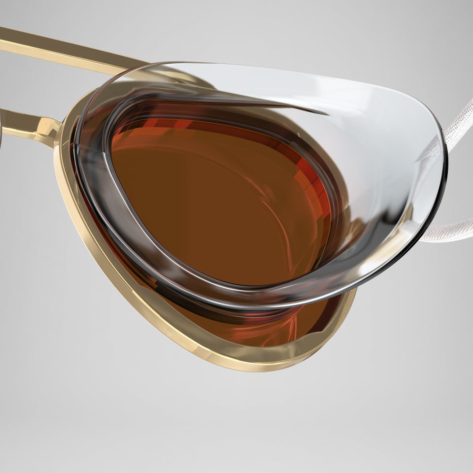 Adult Sunny G Mariner Mirror Goggles Red/Gold