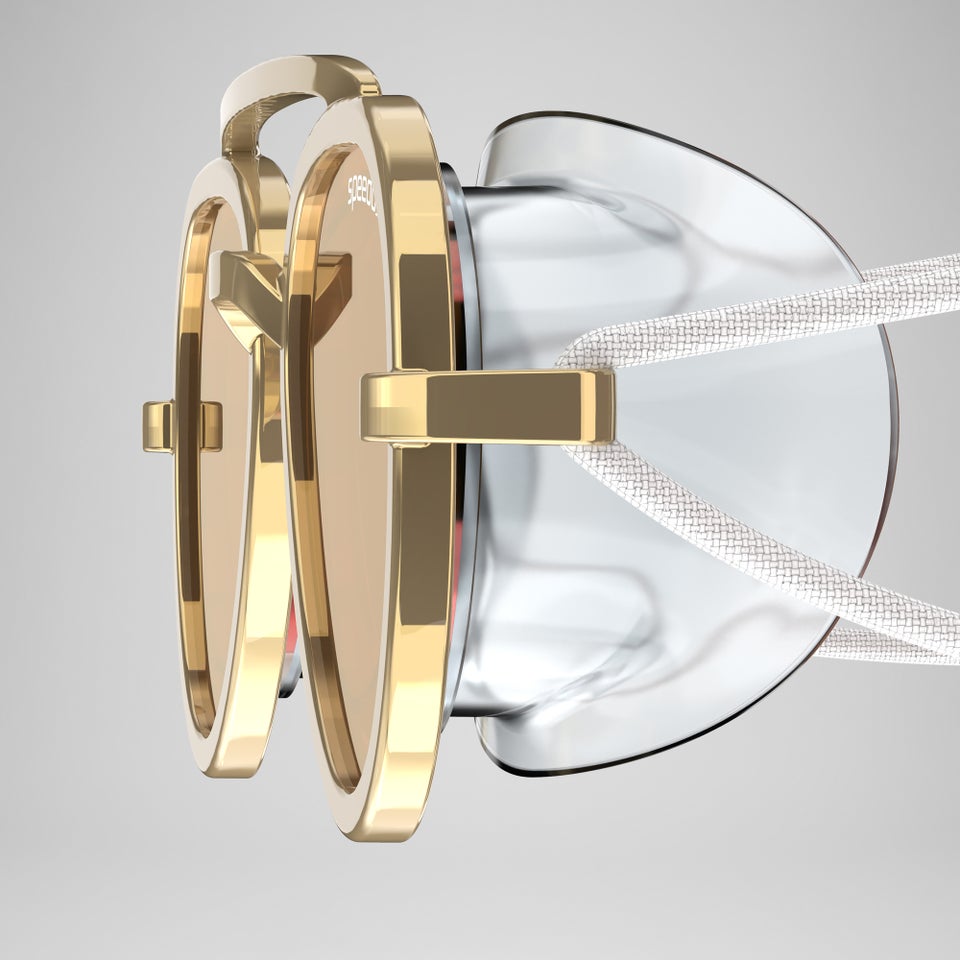 Adult Sunny G Mariner Mirror Goggles Red/Gold