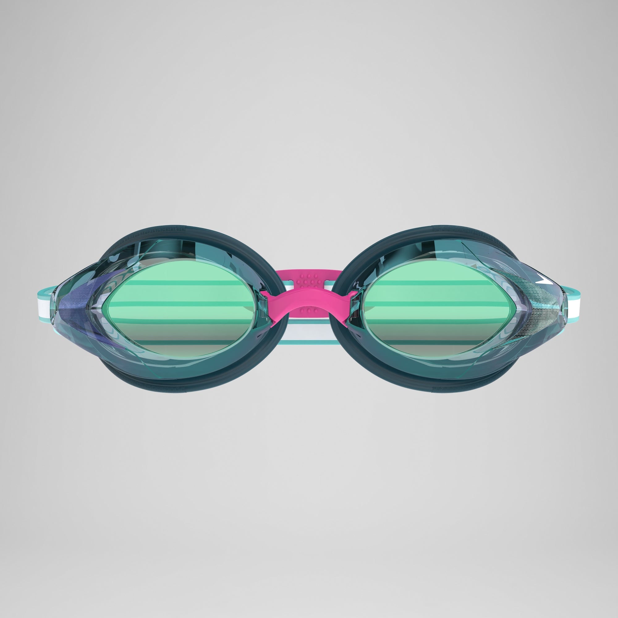 Women's Vanquisher 3.0 Mirror Goggles Green/Pink | Speedo USA