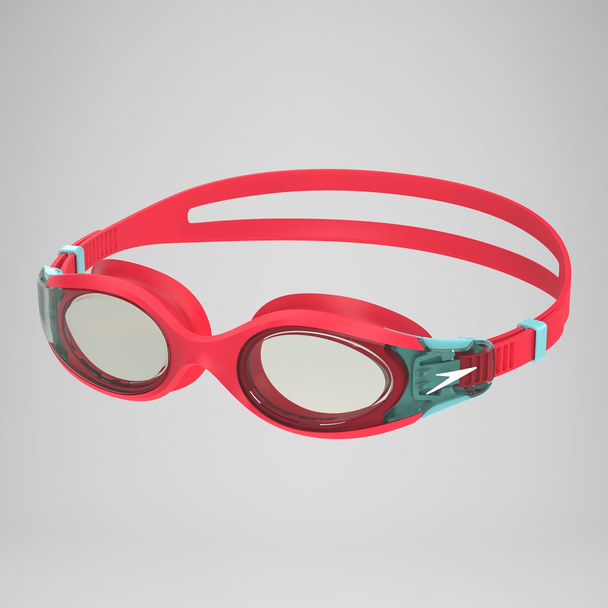 Sporti Silikon-Badekappe Für Kinder – Rutschfester Grip, Knallig Rot, 17,5 Cm