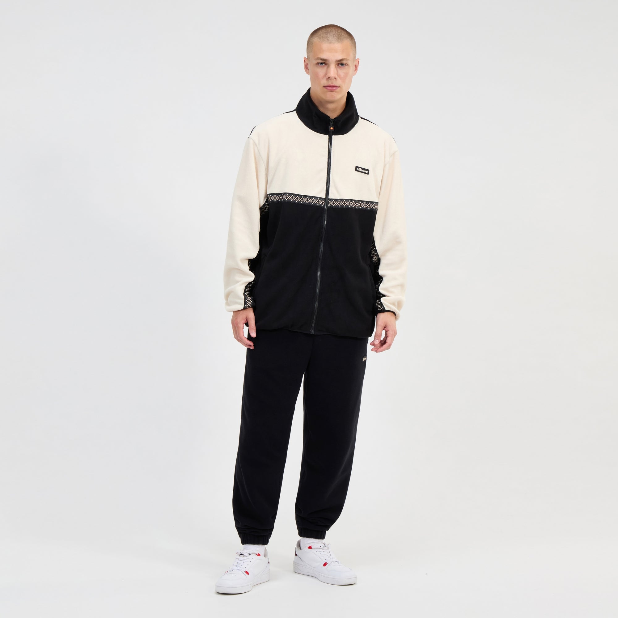 Men's Atlin FZ Jacket Black/White | ellesse UK