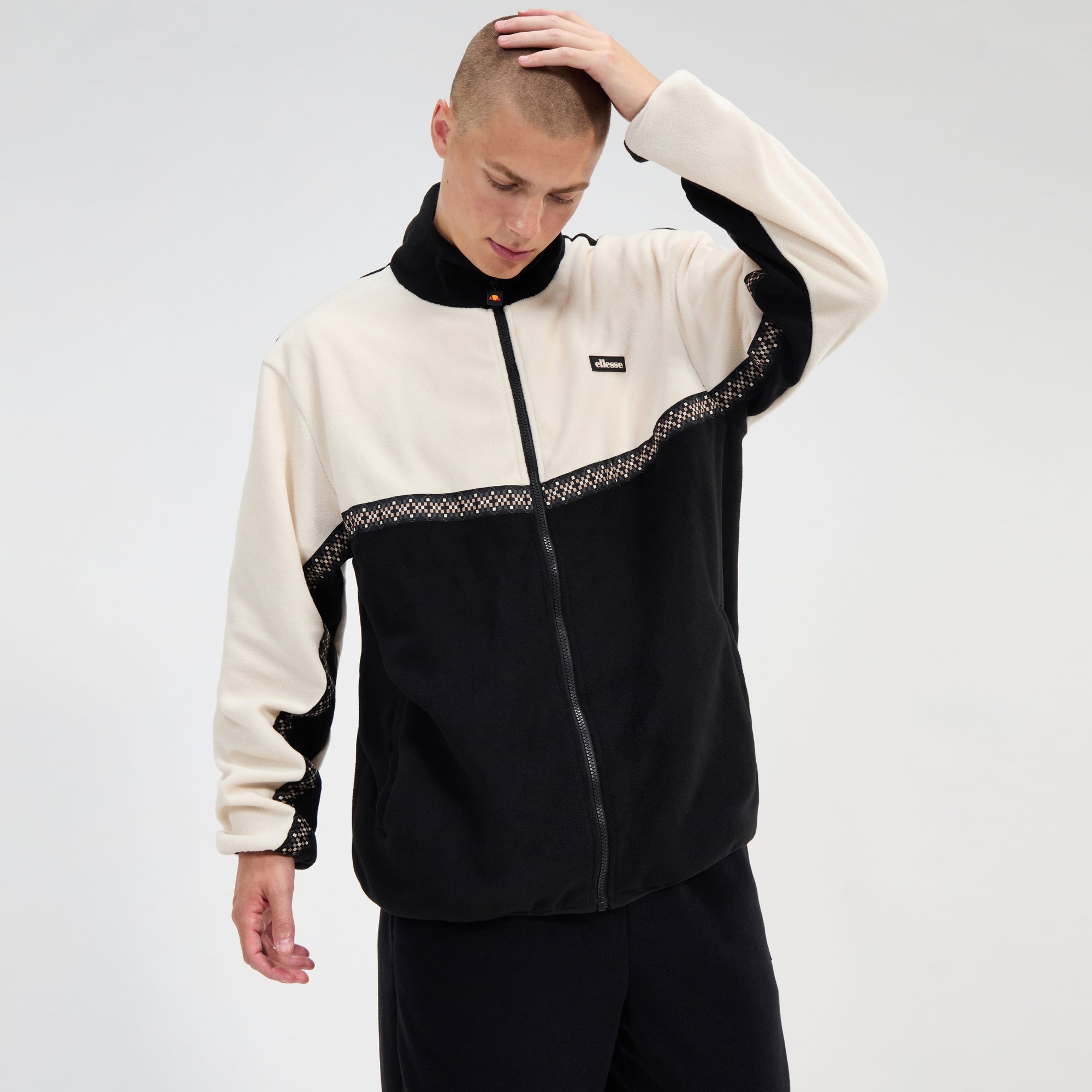 Men's Atlin FZ Jacket Black/White | ellesse UK