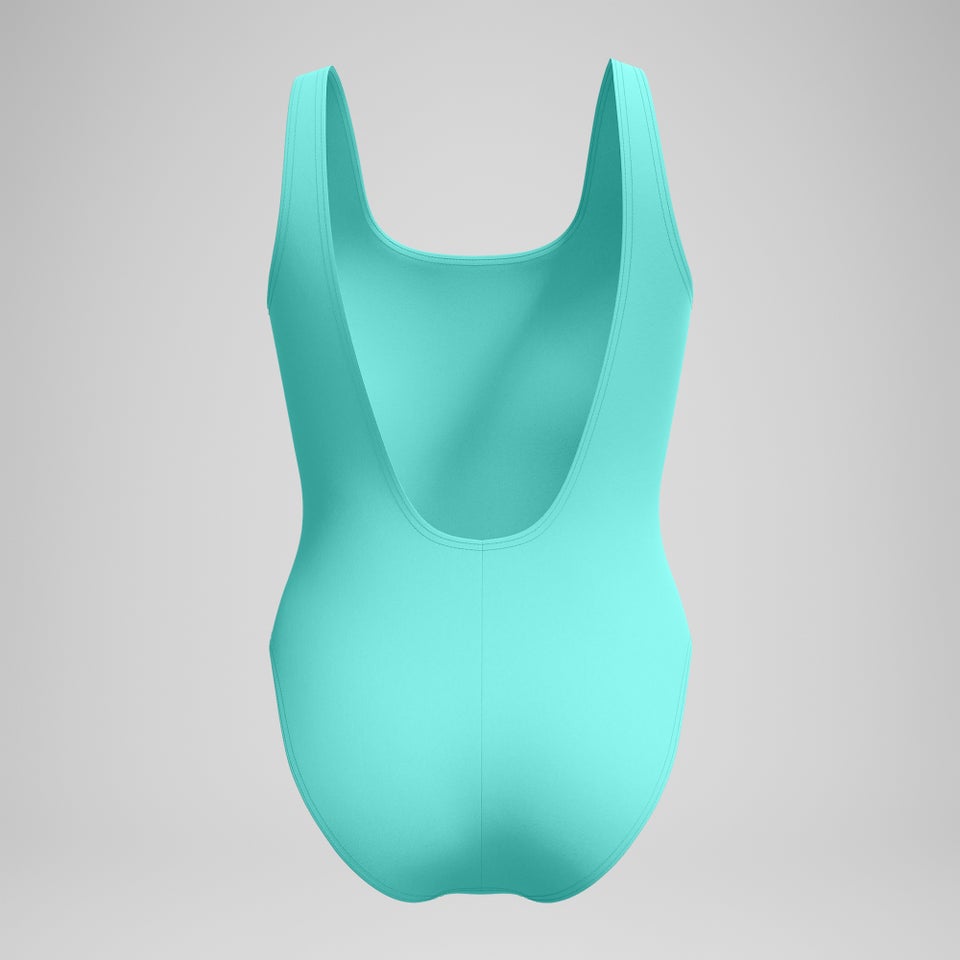 Maillot de bain Femme texturé à dos en U Deep turquoise