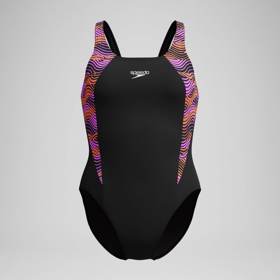 Women's HyperBoom Splice Muscleback One Piece Black/Pink
