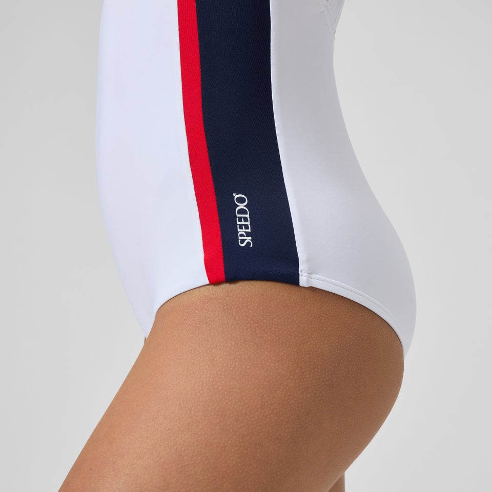 Women's Jetstream Colorblock Boyleg One Piece White