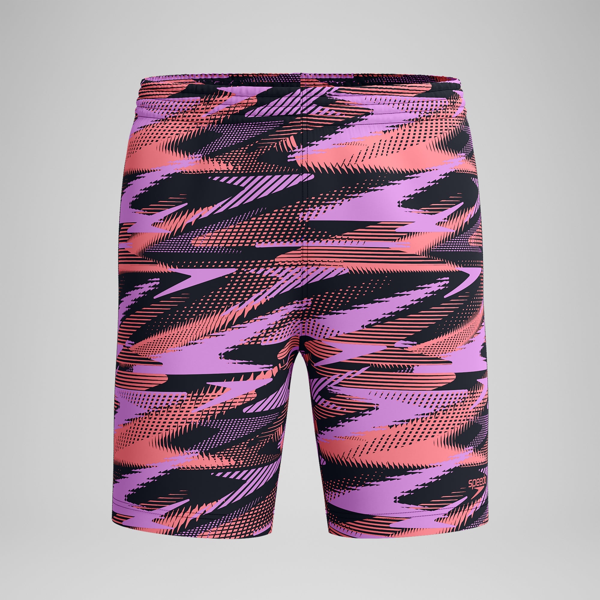 Men's Xpress Lite 18'' Allover Swim Shorts Black/Pink | Speedo UK
