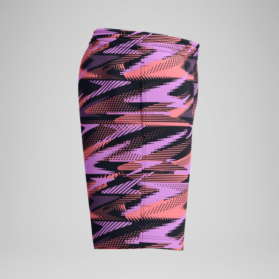 Men's Xpress Lite 18'' Allover Swim Shorts Black/Pink