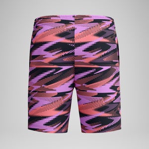 Men's Xpress Lite 18'' Allover Swim Shorts Black/Pink