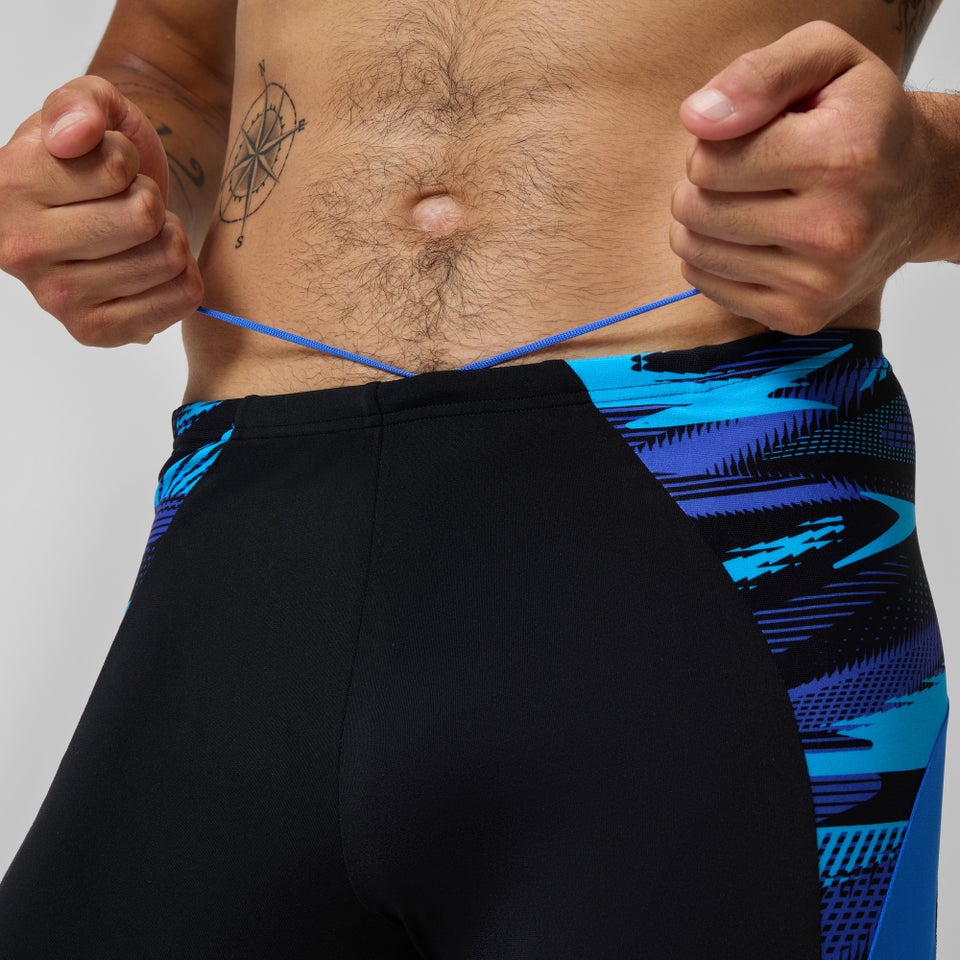 Endurance+ Max Splice-Schwimmhose Schwarz/Blau für Herren