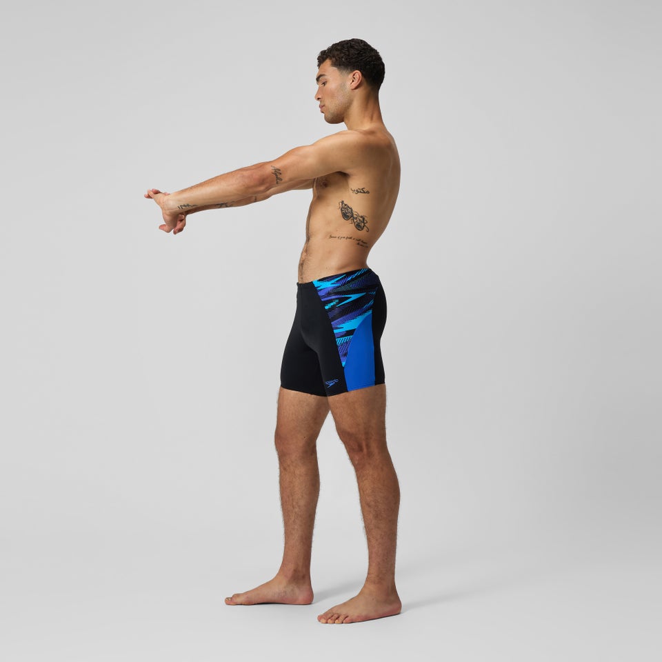 Endurance+ Max Splice-Schwimmhose Schwarz/Blau für Herren