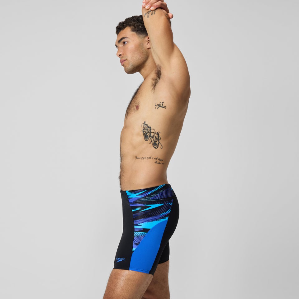 Endurance+ Max Splice-Schwimmhose Schwarz/Blau für Herren