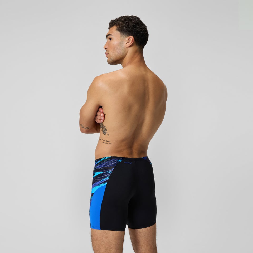 Endurance+ Max Splice-Schwimmhose Schwarz/Blau für Herren