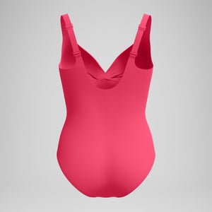 Women's Shaping Cross Knot One Piece Red