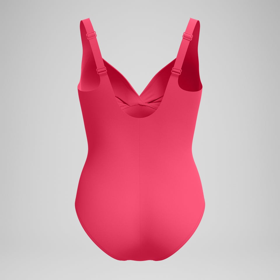 Women's Shaping Cross Knot One Piece Red