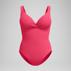 Women's Shaping Cross Knot One Piece Red