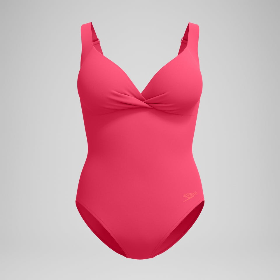 Women's Shaping Cross Knot One Piece Red