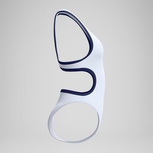 Women's Jetstream Solid Bound Cut Out One Piece Blue/White