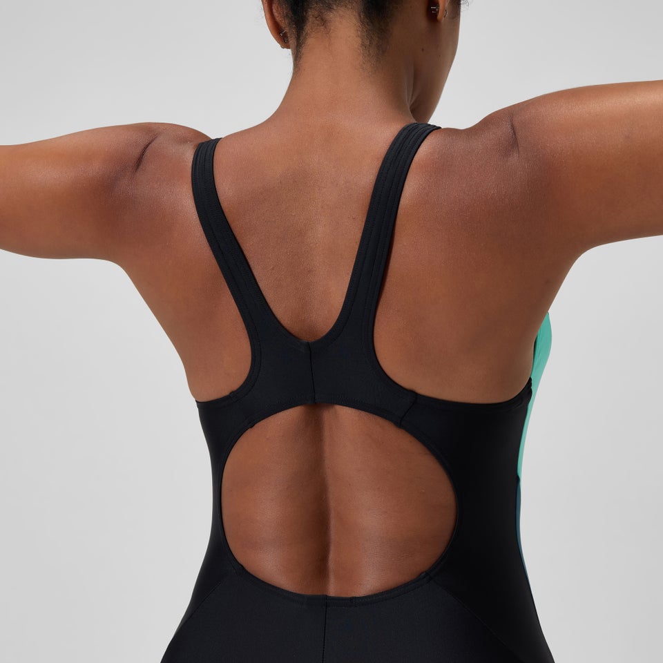 Women's Colourblock 2.0 Swimsuit Black/Turquoise