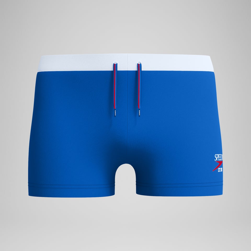 Square Leg Jetstream Retro couleur unie pour hommes, bleu