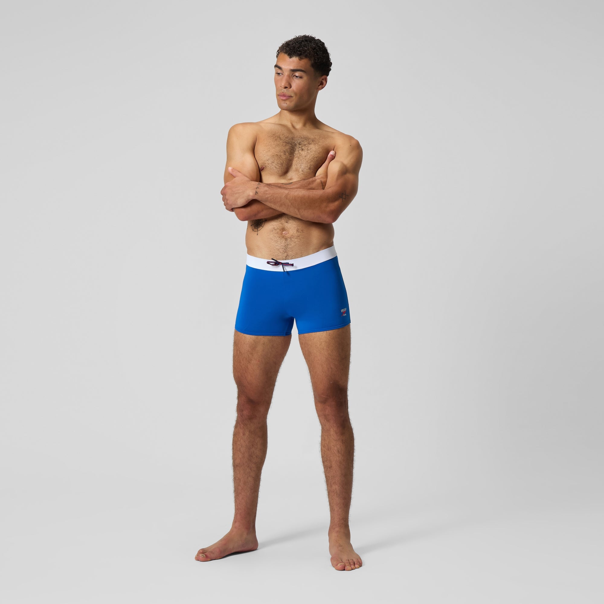 Men's Jetstream Retro Solid Square Leg Blue | Speedo USA