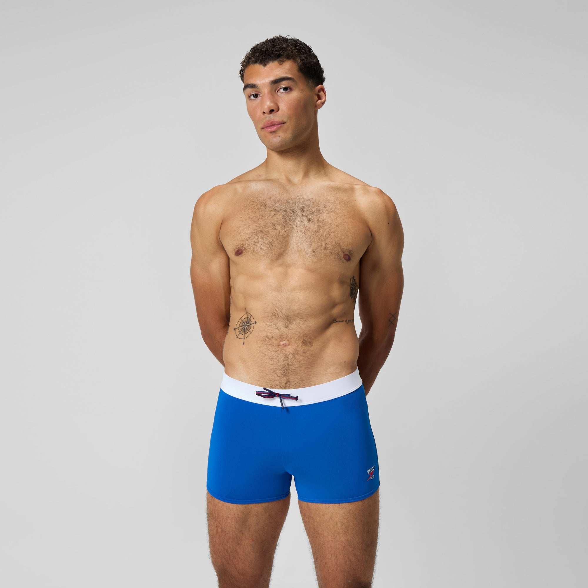 Men's Jetstream Retro Solid Square Leg Blue | Speedo USA