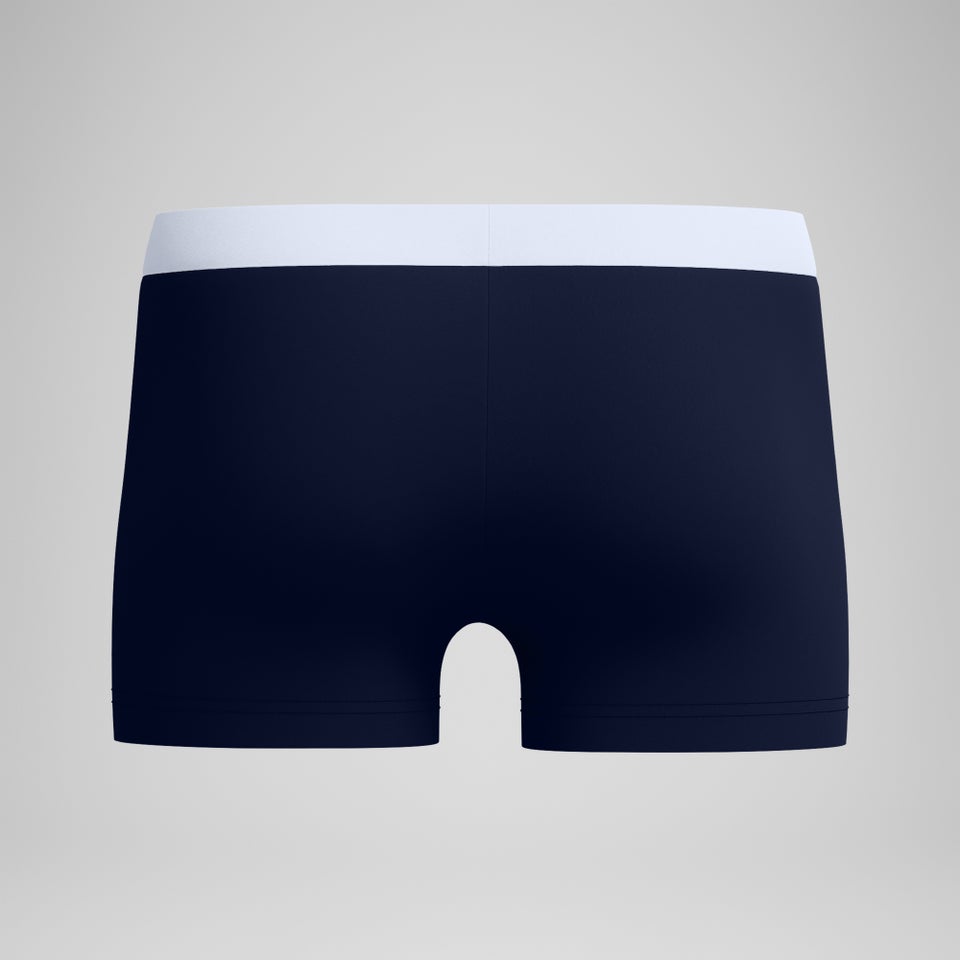 Square Leg Jetstream Retro couleur unie pour hommes, bleu marine