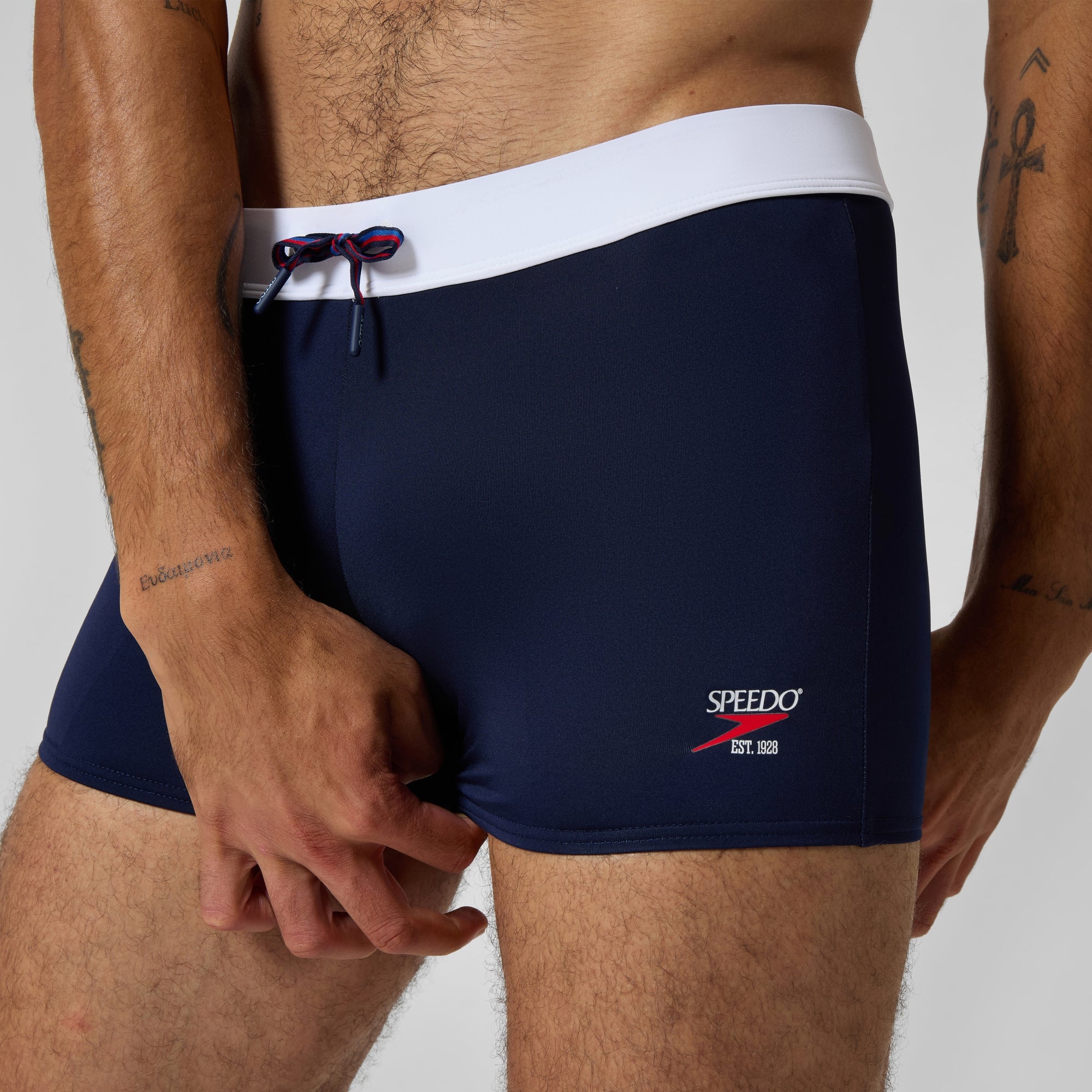 Men's Jetstream Retro Solid Square Leg Navy | Speedo USA