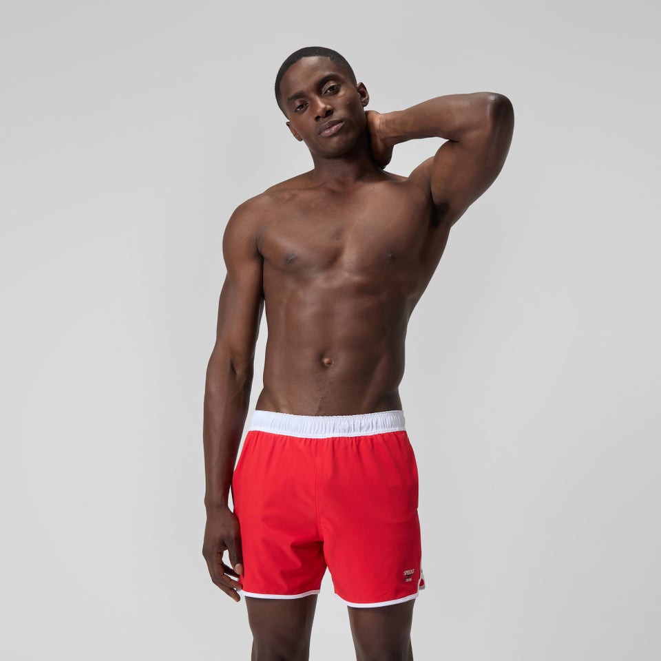 Maillot de bain Jetstream Retro Logo 16 po pour hommes, rouge