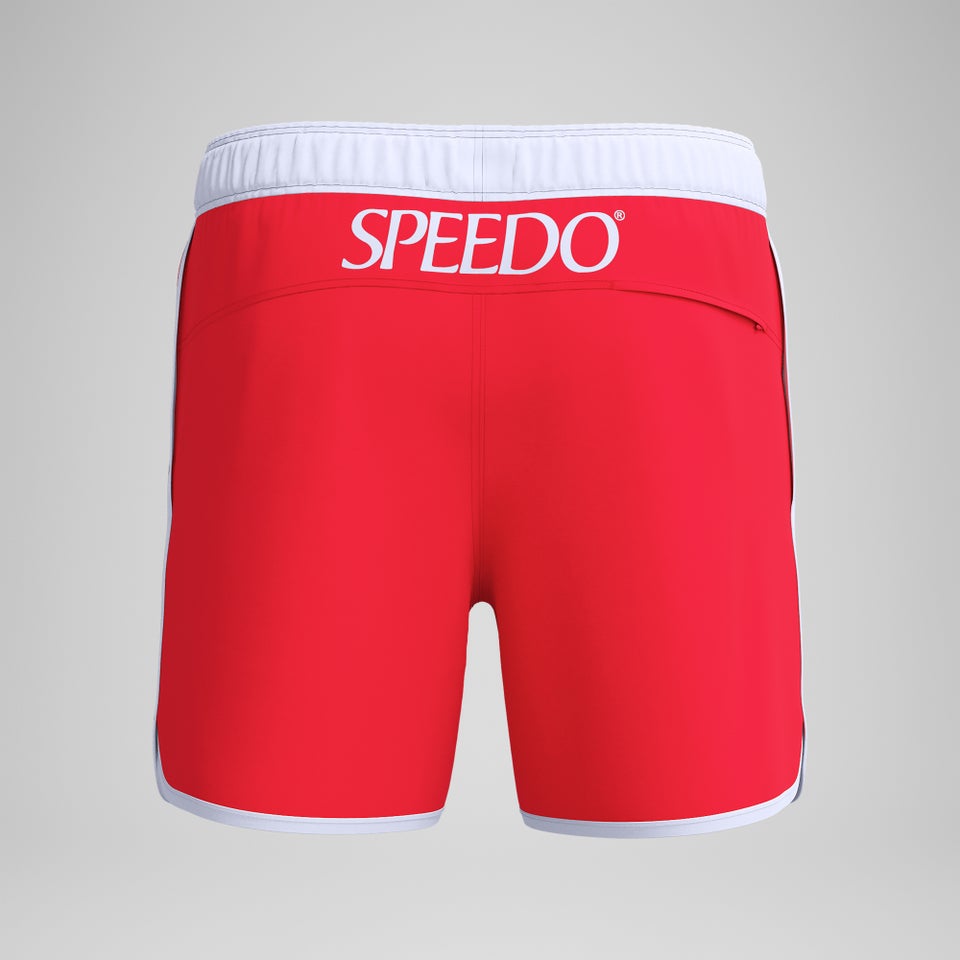 Maillot de bain Jetstream Retro Logo 16 po pour hommes, rouge